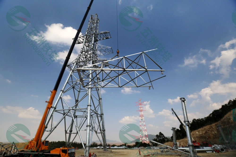 large power line towers