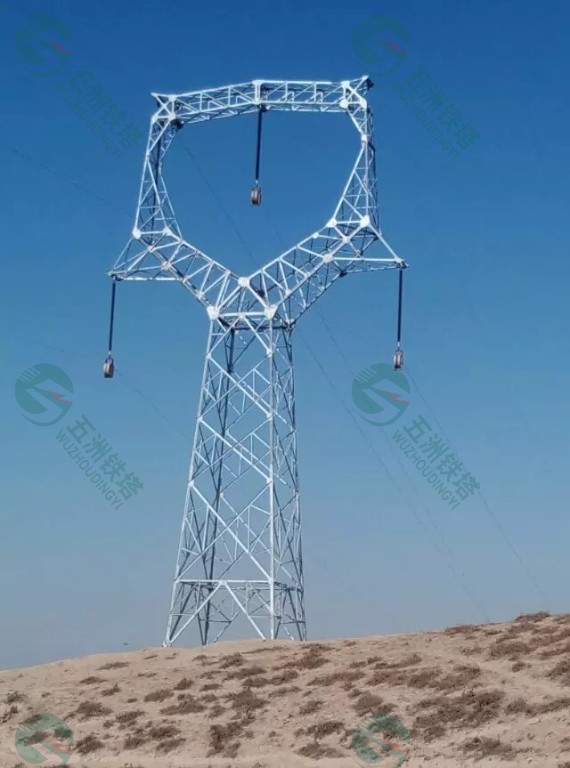 Transmission line lattice tower