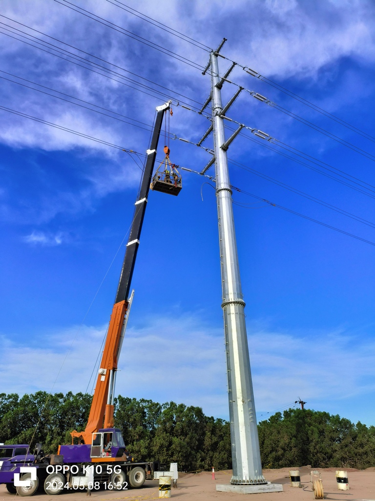 monopole electric tower